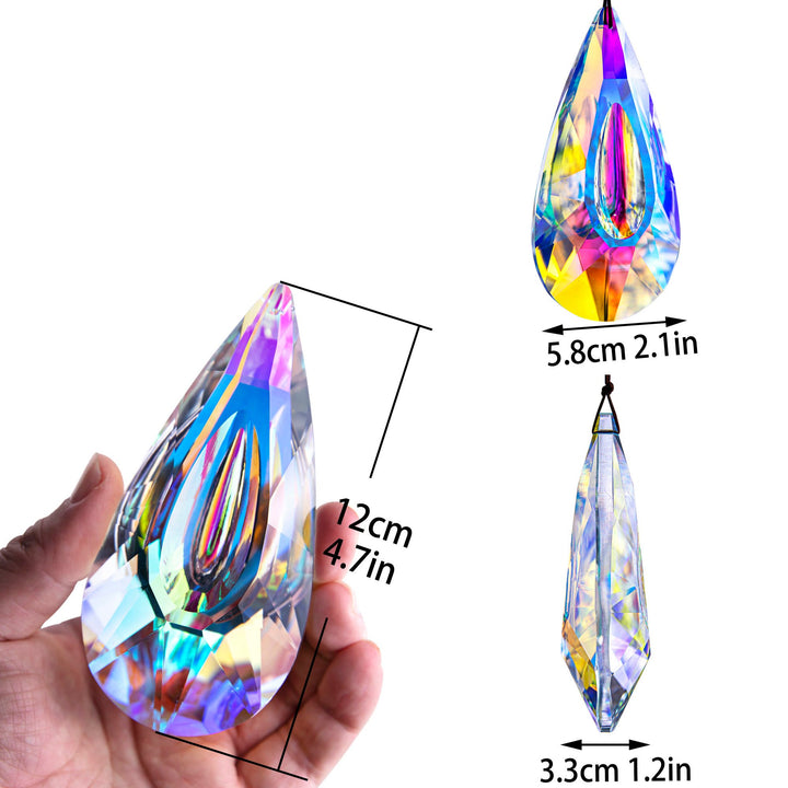 Olivenorma AB-Attrape-soleil à prisme en cristal suspendu coloré