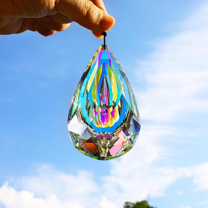 Olivenorma AB-Attrape-soleil à prisme en cristal suspendu coloré