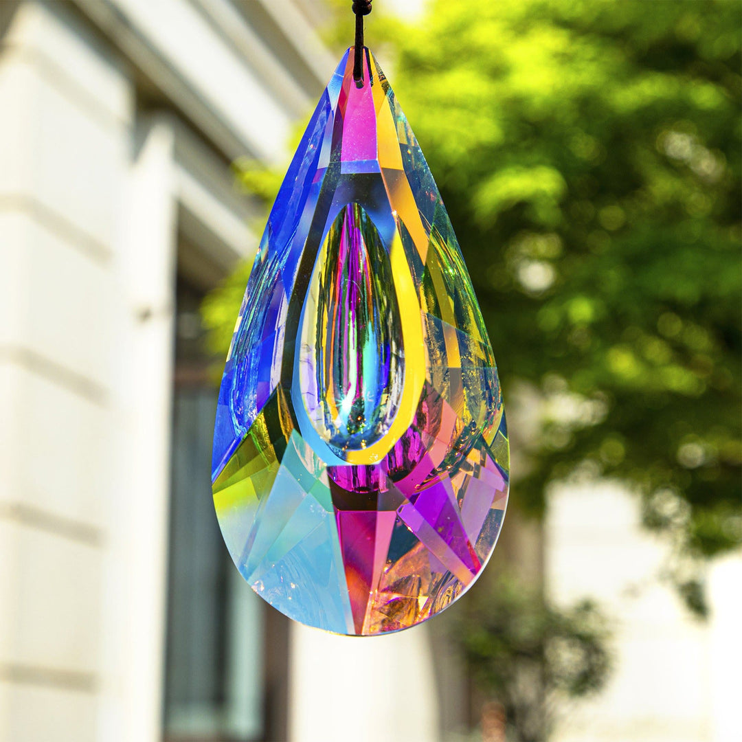 Olivenorma AB-Attrape-soleil à prisme en cristal suspendu coloré