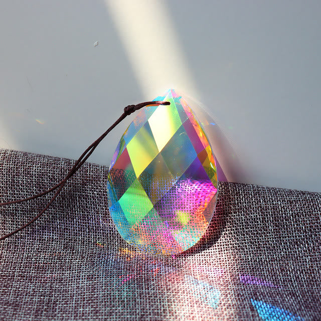 Lustre suspendu Olivenorma Cristaux Prismes Fenêtre Attrape-soleil