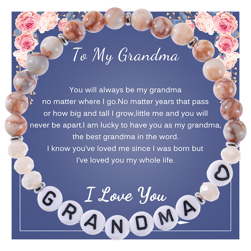 Bracelet en pierres naturelles Olivenorma Cadeaux pour la meilleure maman 