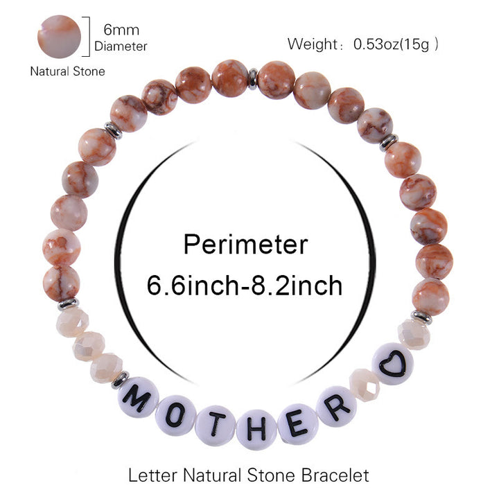 Bracelet en pierres naturelles Olivenorma Cadeaux pour la meilleure maman 