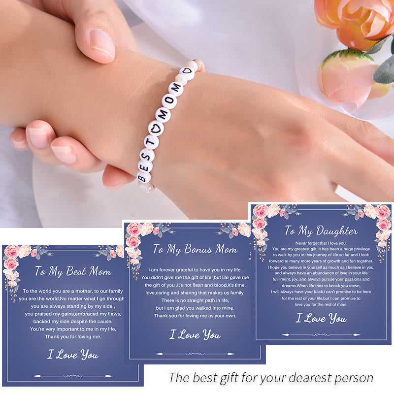 Bracelet en pierres naturelles Olivenorma Cadeaux pour la meilleure maman 