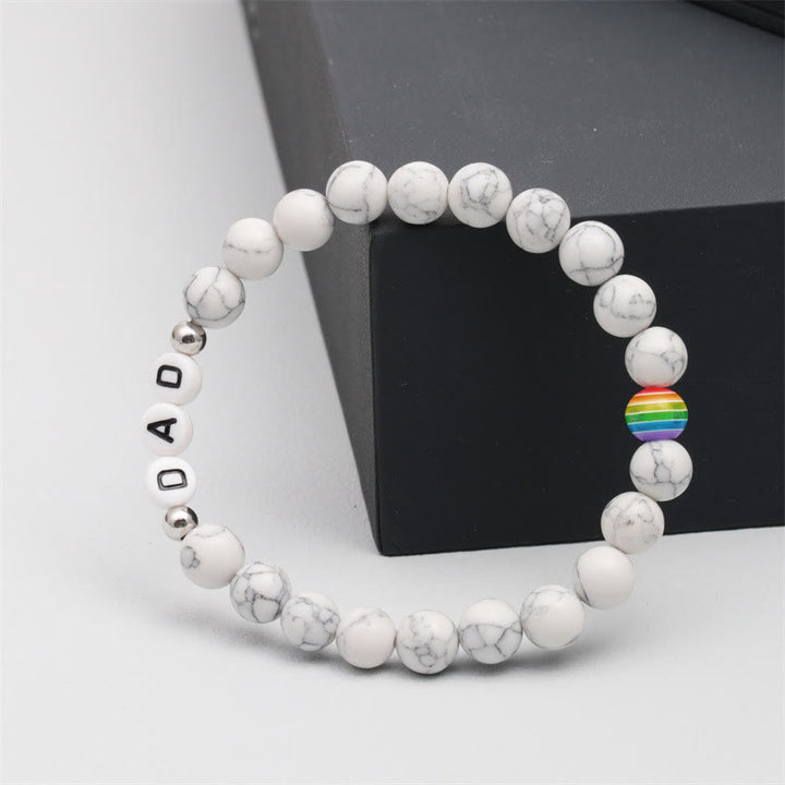 Bracelet de perles en pierre naturelle Chakra Olivenorma « DAD »