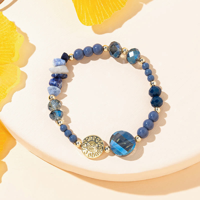 Bracelet en perles d'agate en pierre naturelle Olivenorma