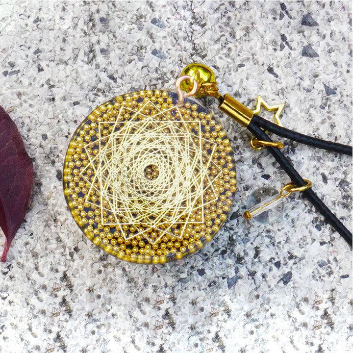 Collier Orgonite Lapis Lazuli Olivenorma 