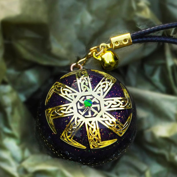 Collier Orgonite Lapis Lazuli Olivenorma 
