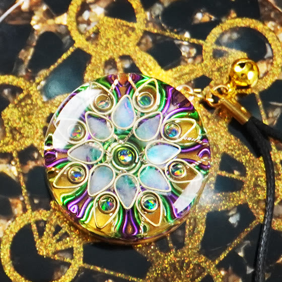 Collier Orgonite en Pierre de Lune Olivenorma « Déesse du Clair de Lune » 
