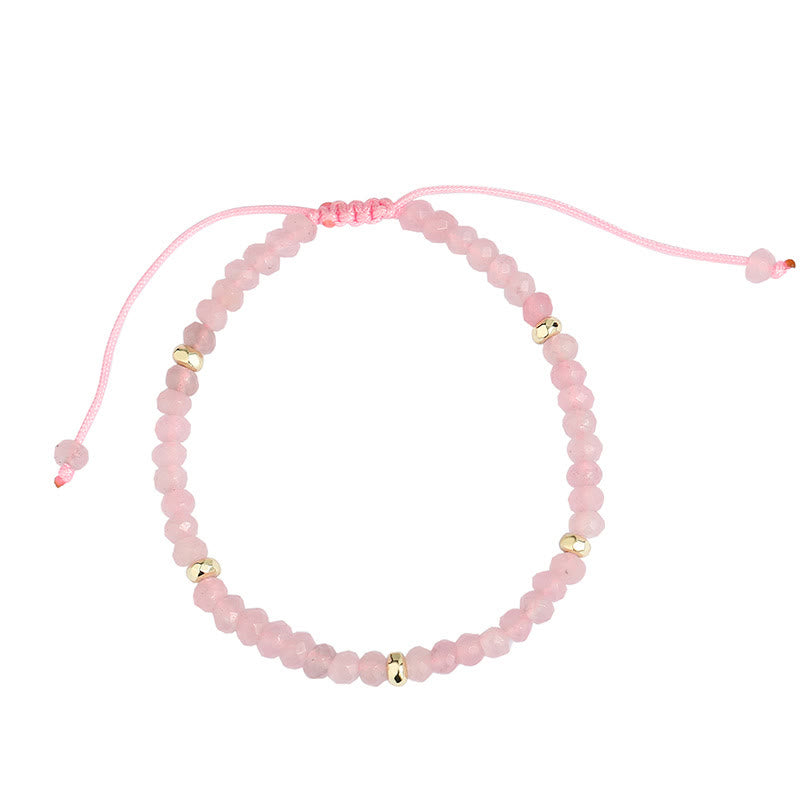 Bracelet Olivenorma en acier titane avec perles rondes de 4 mm