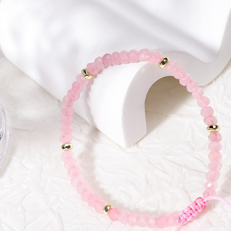 Bracelet Olivenorma en acier titane avec perles rondes de 4 mm