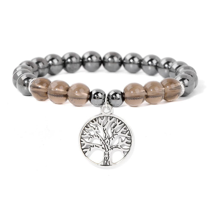 Bracelet pendentif arbre de vie en cristal naturel Olivenorma