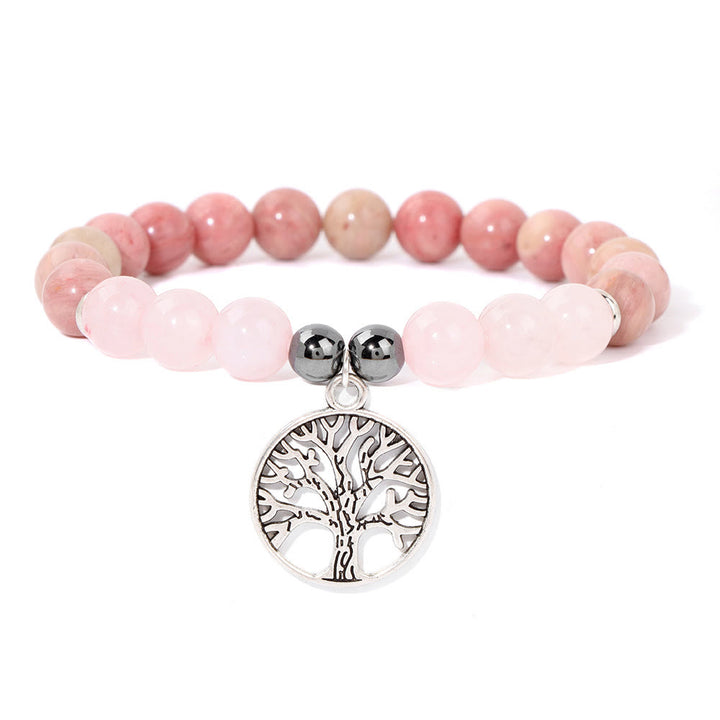 Bracelet pendentif arbre de vie en cristal naturel Olivenorma