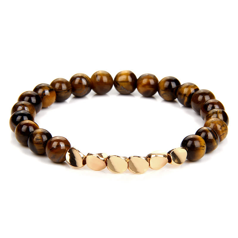 Bracelet de perles en alliage de cristal naturel Olivenorma