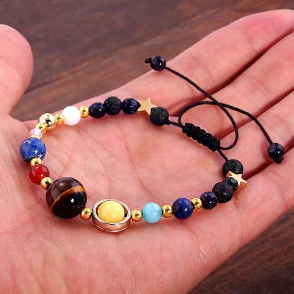 Bracelet en cristal naturel Olivenorma « Système solaire »