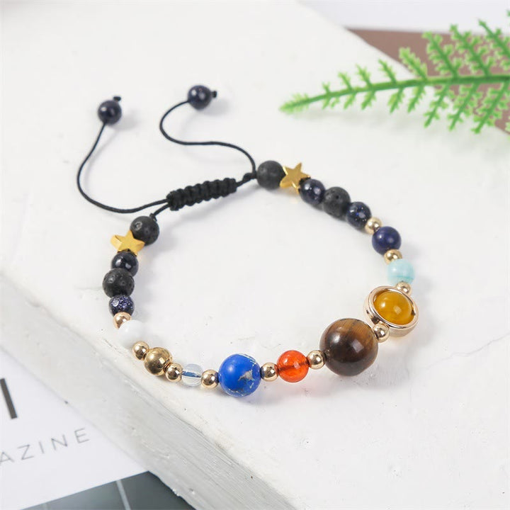 Bracelet en cristal naturel Olivenorma « Système solaire »