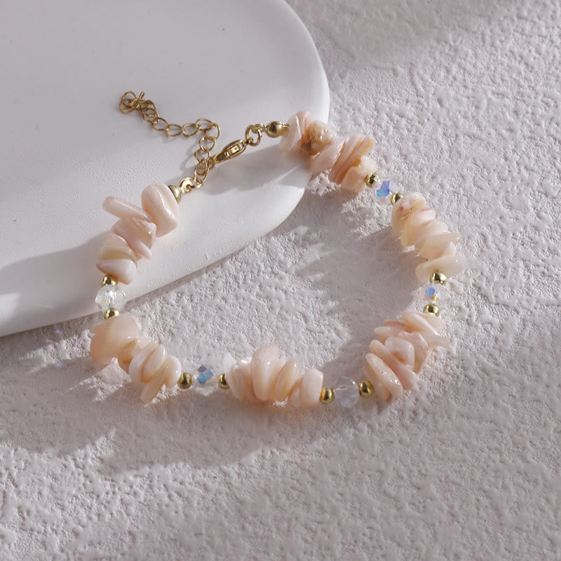 Bracelet en cristal naturel démagnétisé irrégulier Olivenorma