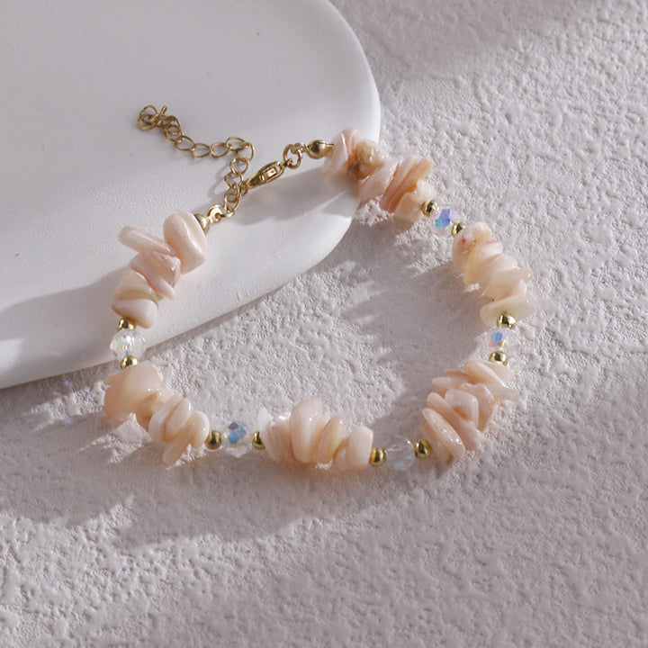 Bracelet en cristal naturel démagnétisé irrégulier Olivenorma