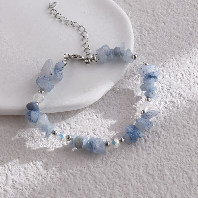 Bracelet en cristal naturel démagnétisé irrégulier Olivenorma
