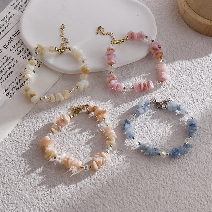 Bracelet en cristal naturel démagnétisé irrégulier Olivenorma