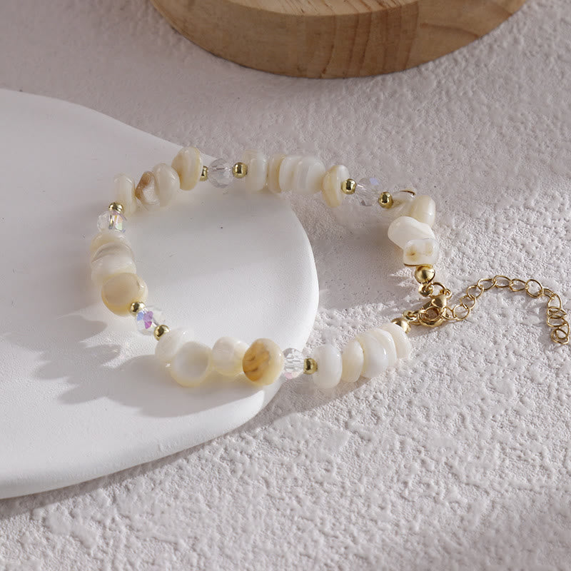 Bracelet en cristal naturel démagnétisé irrégulier Olivenorma