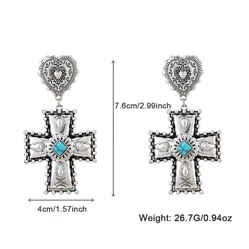 Ensemble de bijoux en alliage de style antique Olivenorma Love Cross - image 6
