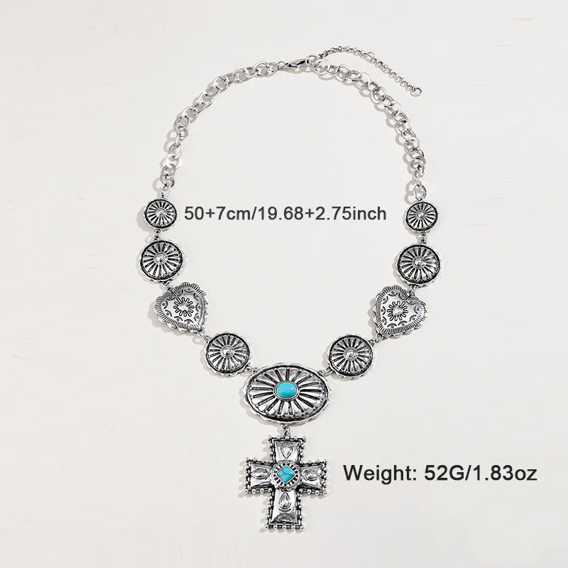 Ensemble de bijoux en alliage de style antique Olivenorma Love Cross - image 3
