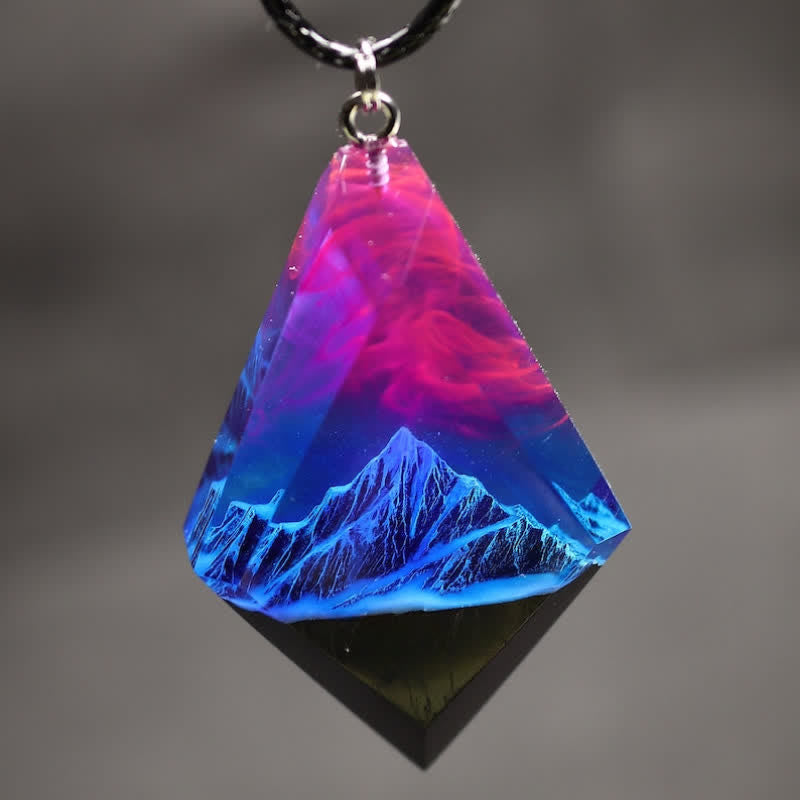 Olivenorma Snow Mountain Northern Lights Bois Résine