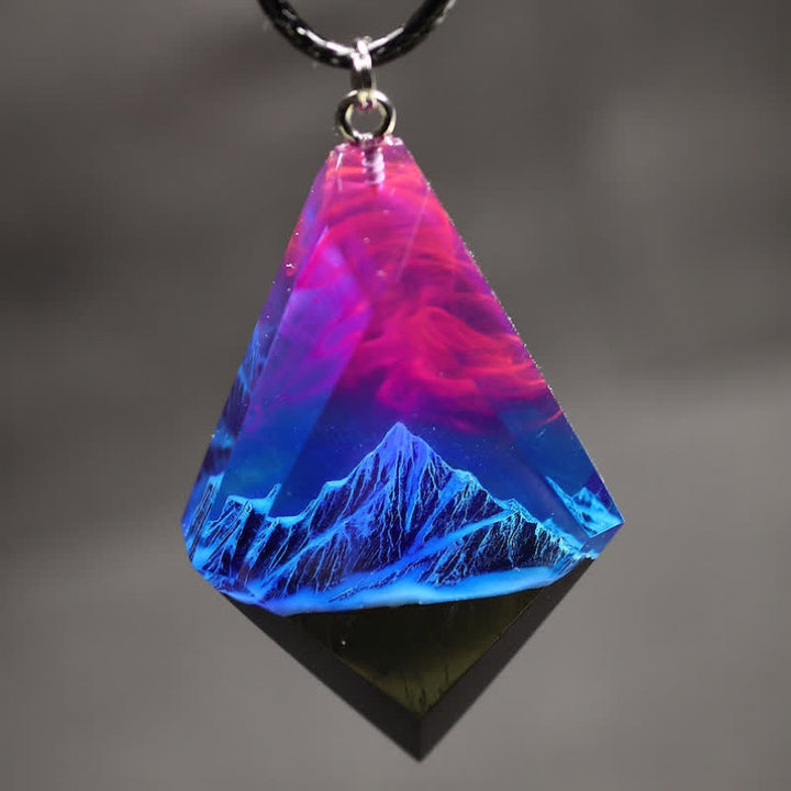Olivenorma Snow Mountain Northern Lights Bois Résine