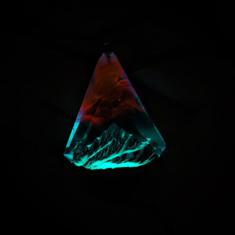 Olivenorma Snow Mountain Northern Lights Bois Résine