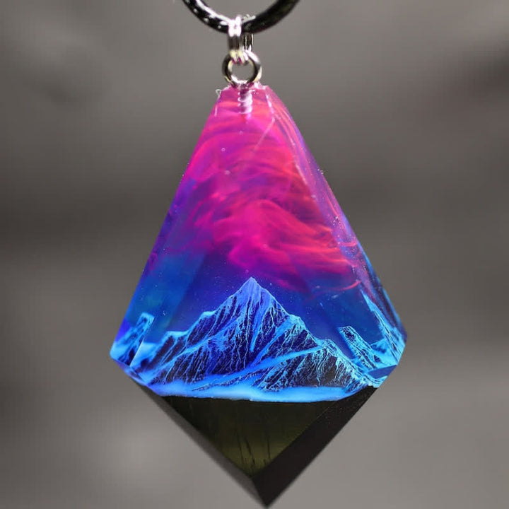 Olivenorma Snow Mountain Northern Lights Bois Résine