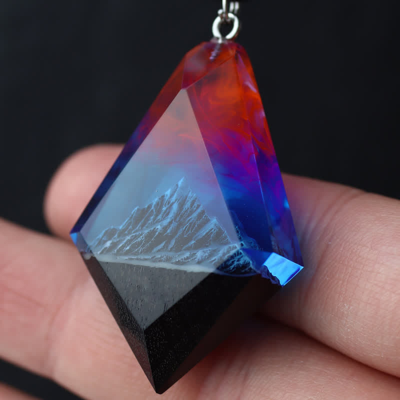 Olivenorma Snow Mountain Northern Lights Bois Résine
