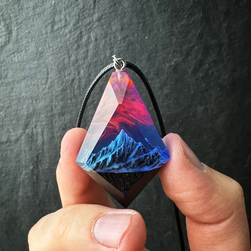 Olivenorma Snow Mountain Northern Lights Bois Résine