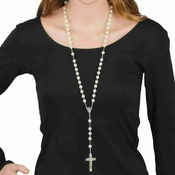 Collier chapelet en perles lumineuses de 8 mm Olivenorma