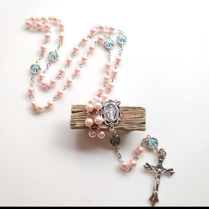 Collier chapelet à longue chaîne avec croix crucifix Olivenorma