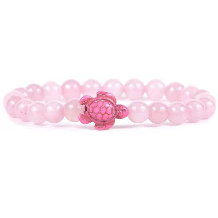 Olivenorma « Sense of Flow » – Bracelet simple tortue en pierre naturelle turquoise 
