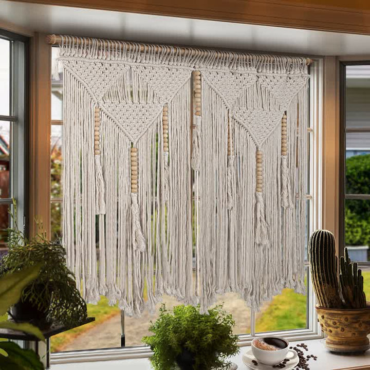 Tapisserie Boho Olivenorma Grande décoration murale en macramé - image 7