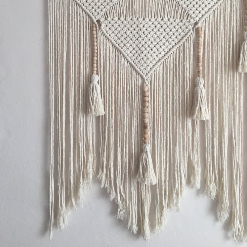 Tapisserie Boho Olivenorma Grande décoration murale en macramé - image 6