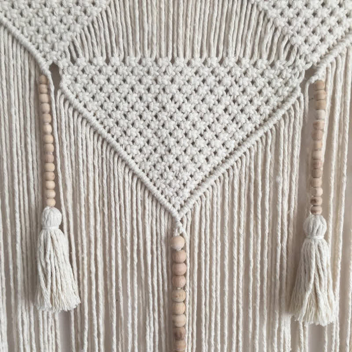 Tapisserie Boho Olivenorma Grande décoration murale en macramé - image 5