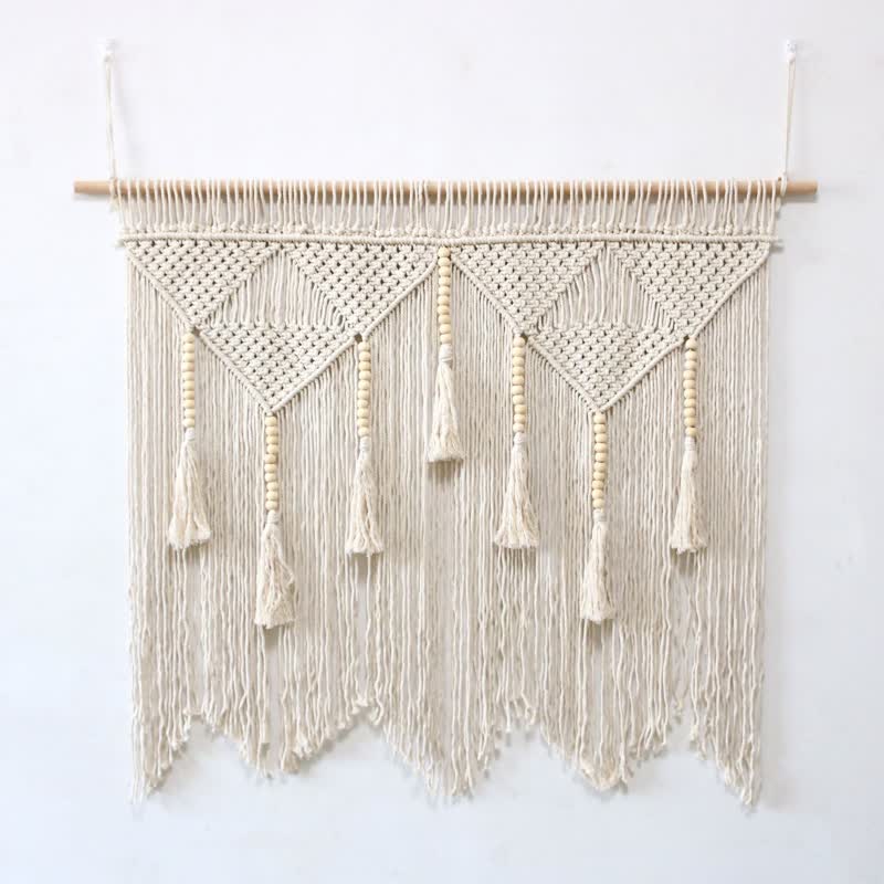 Tapisserie Boho Olivenorma Grande décoration murale en macramé - image 1