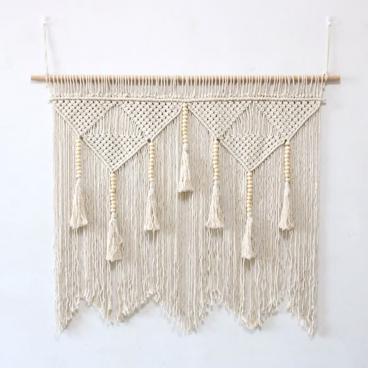 Tapisserie Boho Olivenorma Grande décoration murale en macramé - image 1