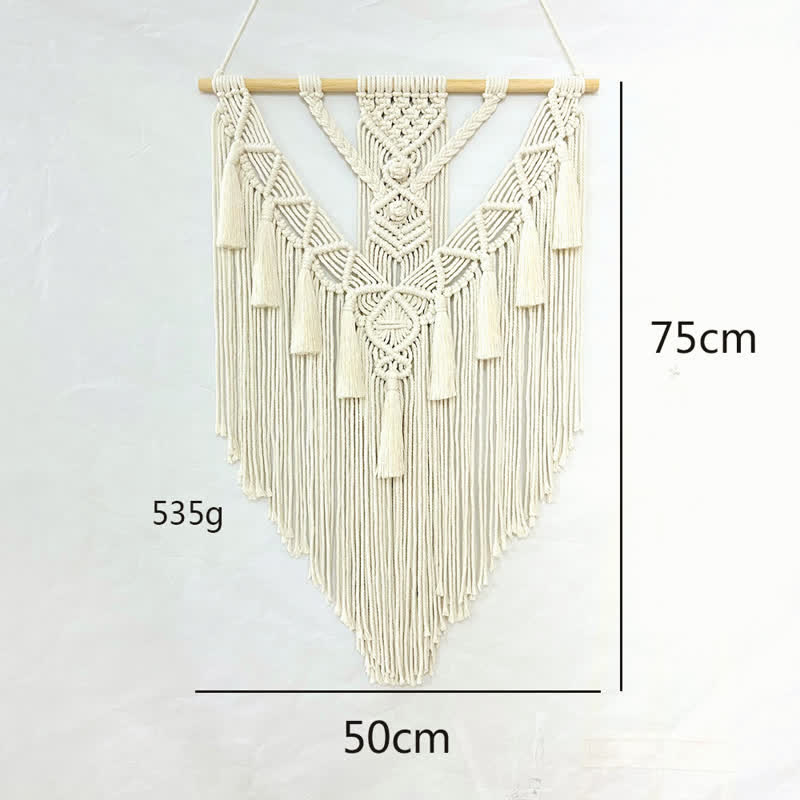 Décoration murale tissée en macramé Boho Olivenorma