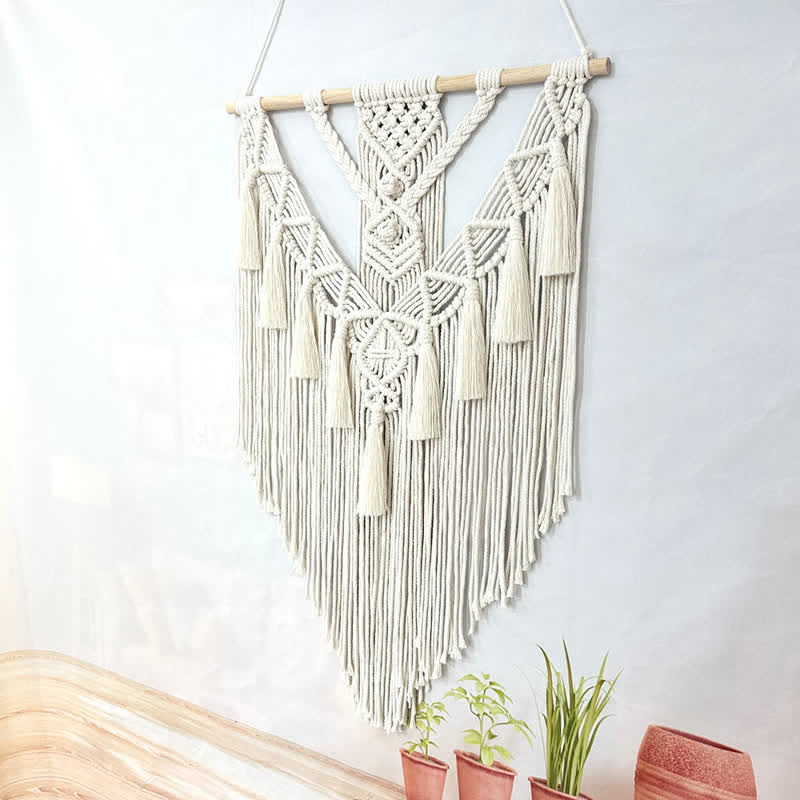 Décoration murale tissée en macramé Boho Olivenorma