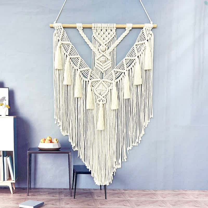 Décoration murale tissée en macramé Boho Olivenorma