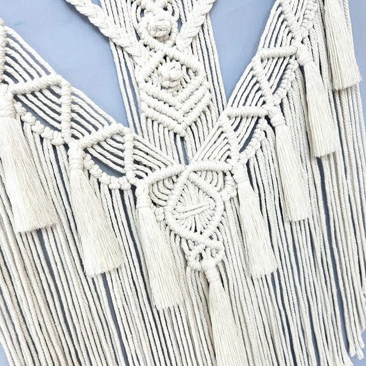 Décoration murale tissée en macramé Boho Olivenorma