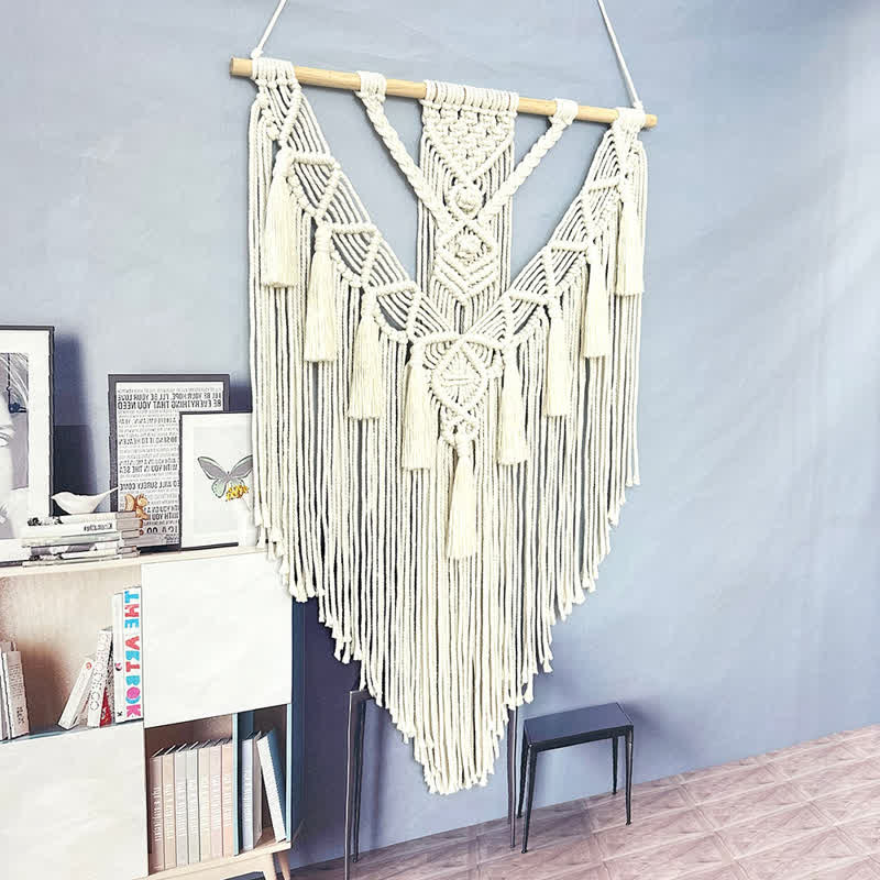 Décoration murale tissée en macramé Boho Olivenorma