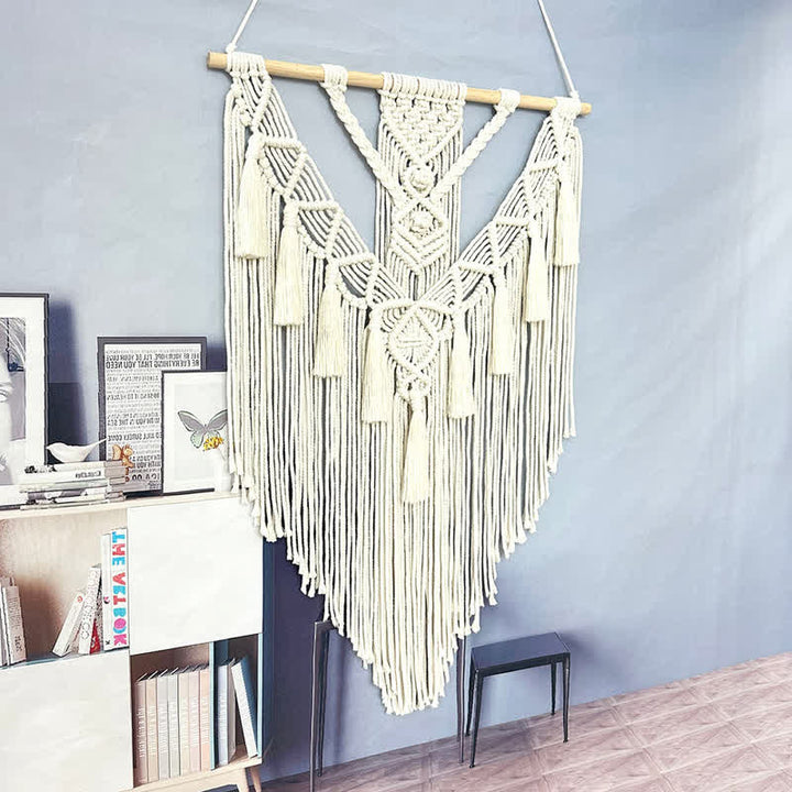 Décoration murale tissée en macramé Boho Olivenorma