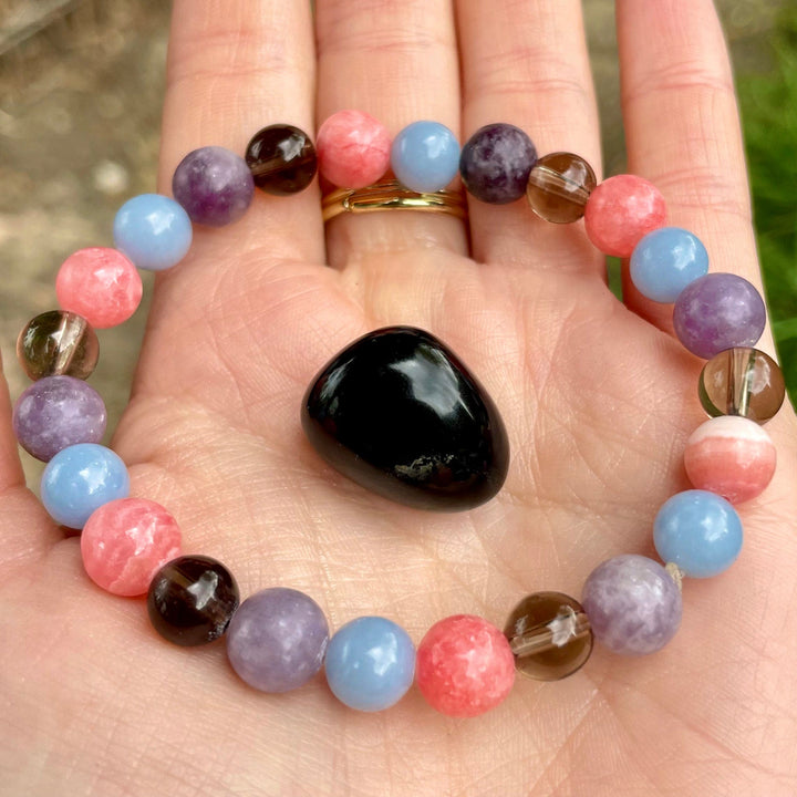 Bracelet de perles de soutien au deuil et à la perte Olivenorma