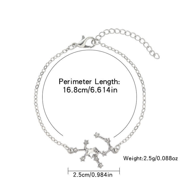 Bracelet astrologique Olivenorma avec douze constellations 