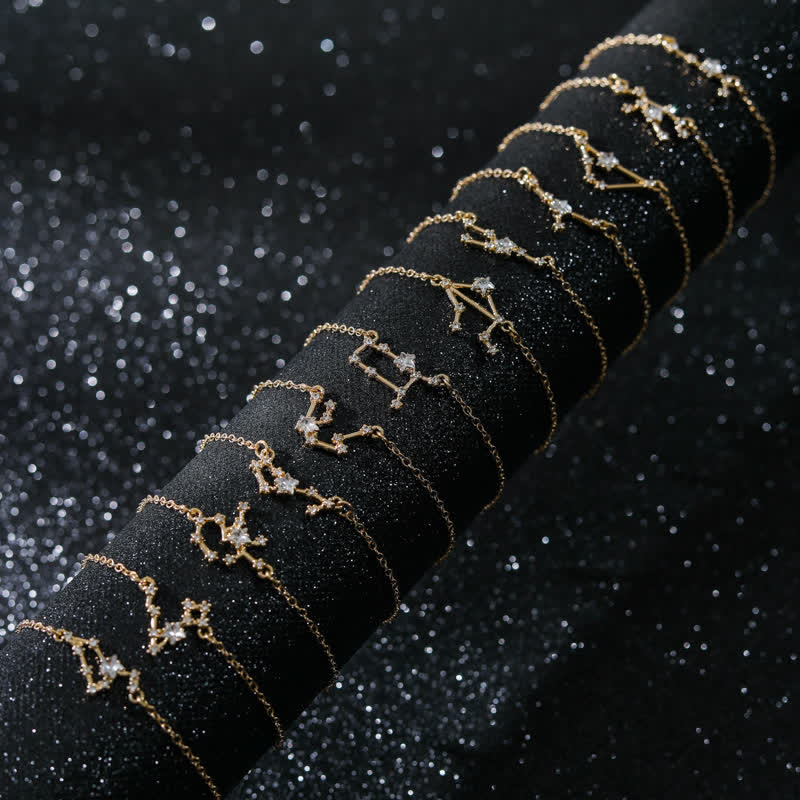 Bracelet astrologique Olivenorma avec douze constellations 