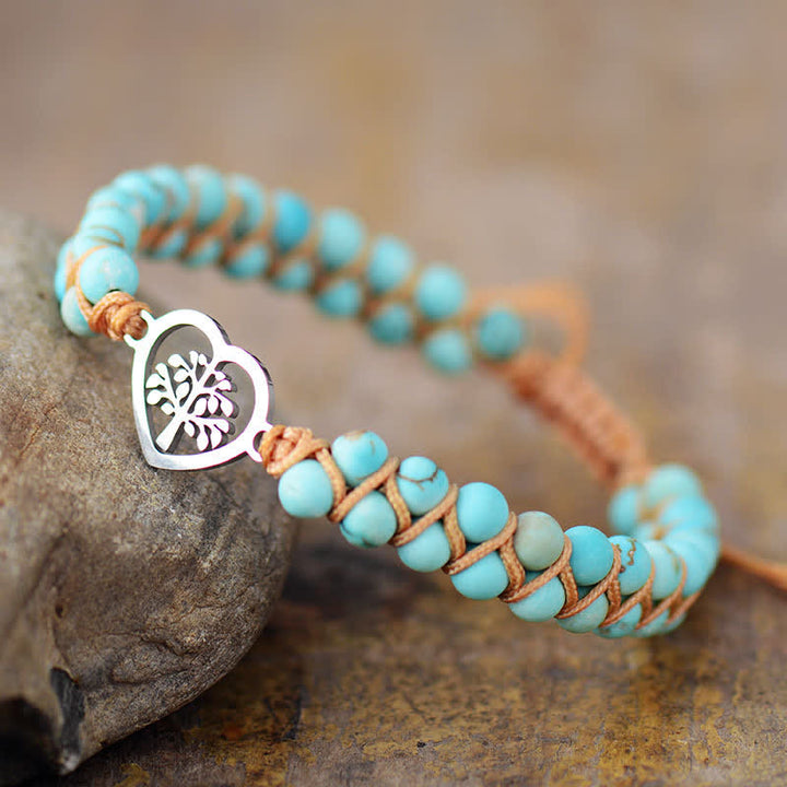Bracelet en alliage de perles de pierre empereur vert turquoise Olivenorma